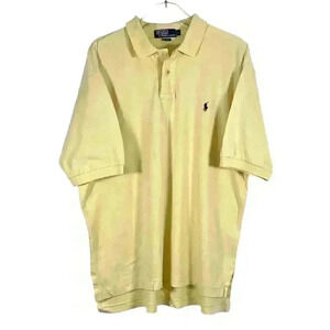 POLO by RALPH LAUREN Men’s Classic Cotton Polo Shirt - Yellow - Size L